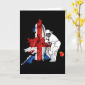 England Cricket T Shirt  Kaart (Gele Bloem)