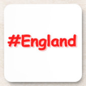 "#England" Cute Design. Bestel nu Bier Onderzetter (Voorkant)