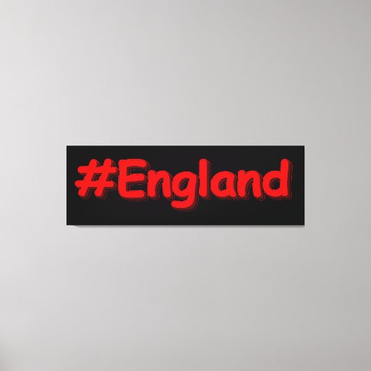 "#England" Cute Design. Bestel nu Canvas Afdruk (Voorkant)