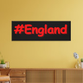 "#England" Cute Design. Bestel nu Canvas Afdruk (Insitu (Woonkamer))