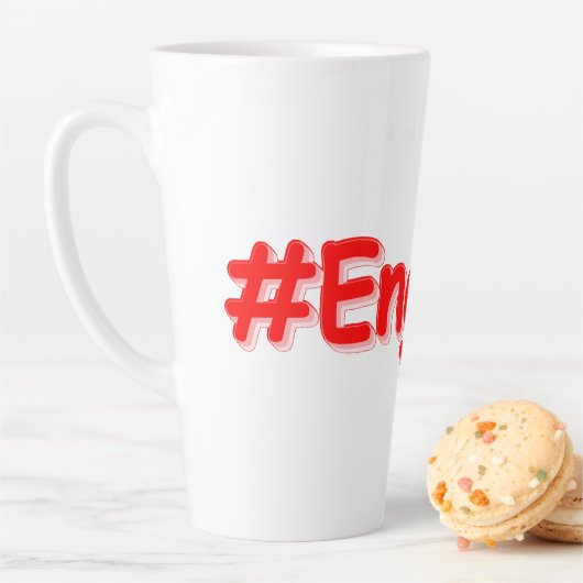 "#England" Cute Design. Bestel nu Latte Mok (In situ)