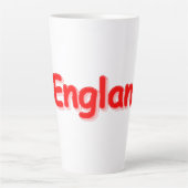 "#England" Cute Design. Bestel nu Latte Mok (Voorkant)