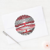 England Englisch Österreichisch Österreich Baum Ronde Sticker (Envelop)