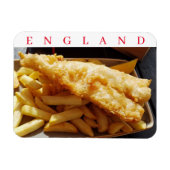 England Fish & Chips fridge magnet Magneet (Horizontaal)