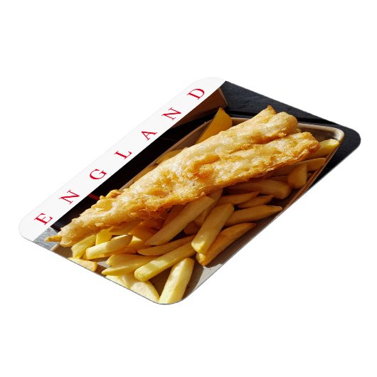 England Fish & Chips fridge magnet Magneet (Linkerzijde)