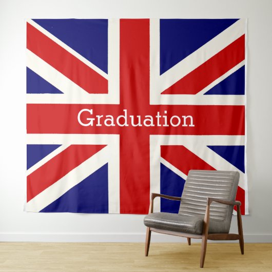 England Flag Afstuderen BACKDROP Wandkleed (In Situ (horizontaal))