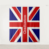 England Flag Afstuderen BACKDROP Wandkleed (Voorkant)