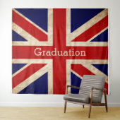 England Flag Afstuderen BACKDROP Wandkleed (In Situ (horizontaal))