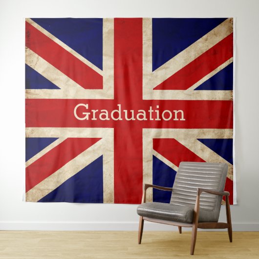 England Flag Afstuderen BACKDROP Wandkleed (In Situ (horizontaal))