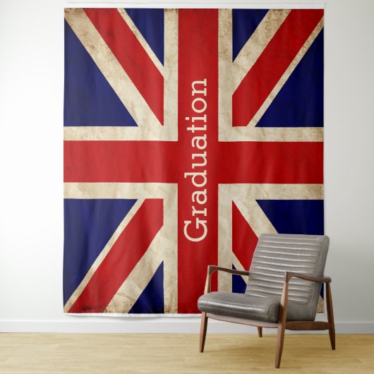 England Flag Afstuderen BACKDROP Wandkleed (In situ)