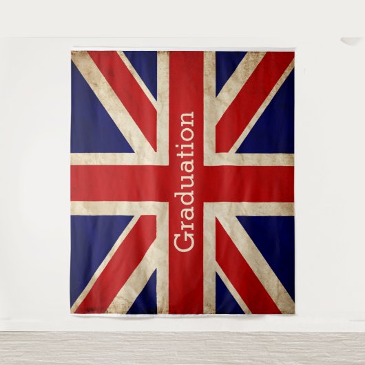 England Flag Afstuderen BACKDROP Wandkleed (Voorkant)