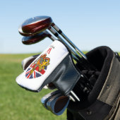 England Flag and Crest Golf Head Hoesje Golfheadcover (Insitu)