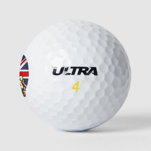 England Flag and Crest Golfballen (Logo)