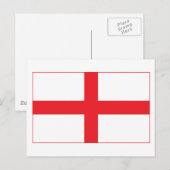 England Flag Briefkaart (Voorkant / Achterkant)
