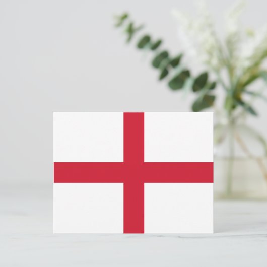 England Flag Briefkaart (Staand voorkant)