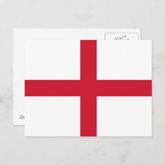 England Flag Briefkaart (Voorkant / Achterkant)