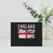 England Flag British Souvenir Cool Briefkaart (Staand voorkant)