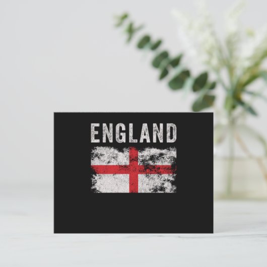 England Flag British Souvenir Cool Briefkaart (Staand voorkant)
