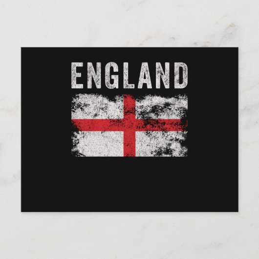 England Flag British Souvenir Cool Briefkaart (Voorkant)