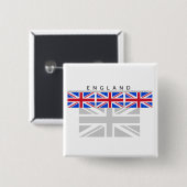 England Flag Button (Voorkant /achterkant)