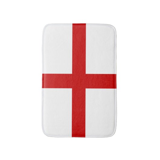 England Flag Button Badmat (Voorkant Verticaal)