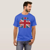 England Flag Curling Rock T-shirt (Voorkant volledig)