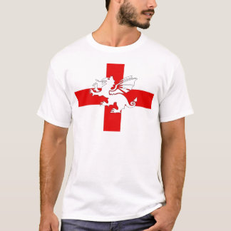 England Flag en Dragon T-shirt