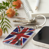 England Flag Fabric Sleutelhanger (Voorkant Rechts)