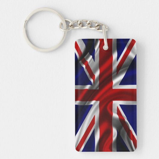 England Flag Fabric Sleutelhanger (Voorkant)