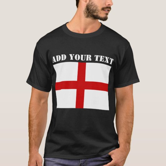 England Flag Football Soccer T-shirt (Voorkant)