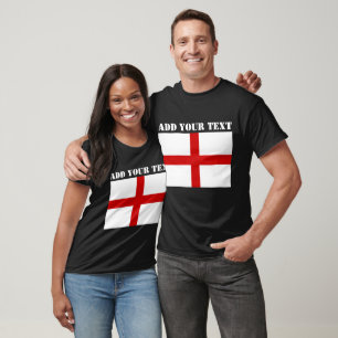 England Flag Football Soccer T-shirt