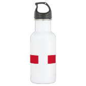 England Flag Liberty Bottle Waterfles (Achterkant)
