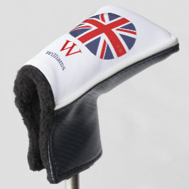 England Flag Monogram Golf Head Hoesje Golfheadcover