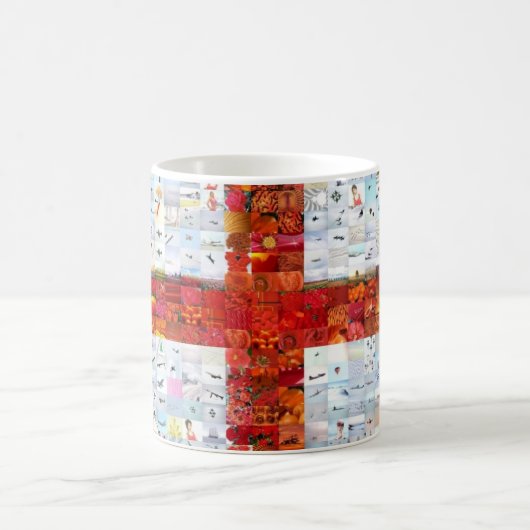 England Flag Montage Koffiemok (Center)