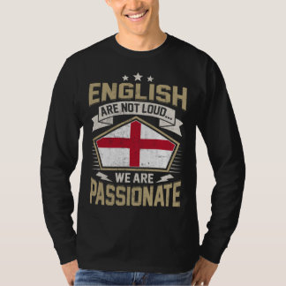 England Flag Passionate English Girls & Women T-shirt