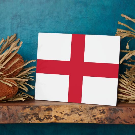 England Flag Plaque Fotoplaat (Zijkant)