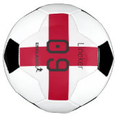 England Flag Pride Custom Name Number Soccer Voetbal (Gedraaid)