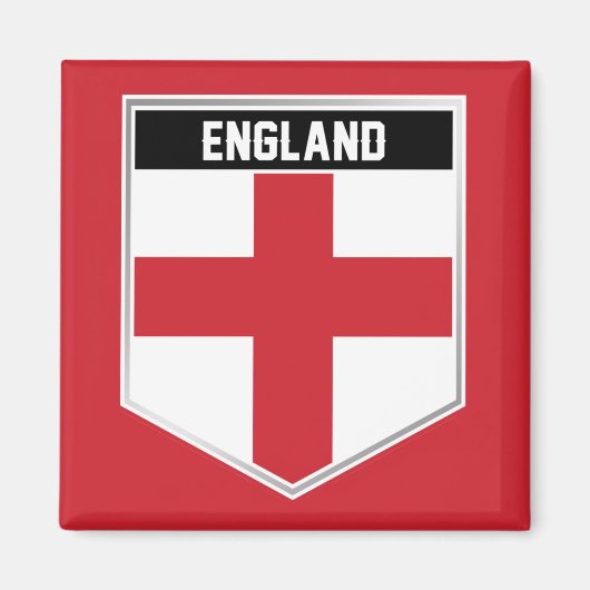 England Flag Shield Magnet (Voorkant)