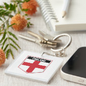 England Flag Shield Sleutelhanger (Voorkant Rechts)