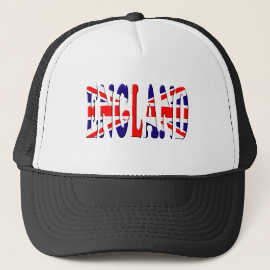 England Flag Trucker Hat Pet (Voorkant)