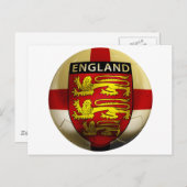 England Football Briefkaart (Voorkant / Achterkant)