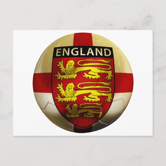 England Football Briefkaart (Voorkant)