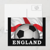 England Football Briefkaart (Voorkant / Achterkant)