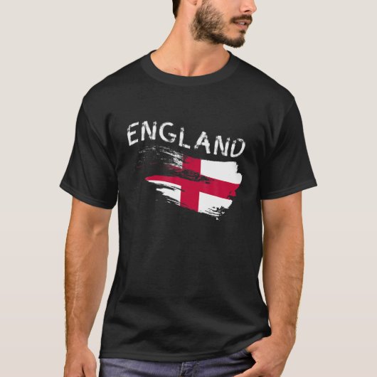 England Football Fan English Futbol Squad Britain T-shirt (Voorkant)