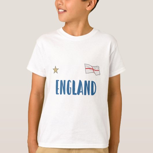 England Football Fan Shirt English Flag (Voorkant)