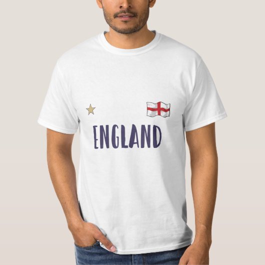 England Football Fan Shirt English Flag (Voorkant)