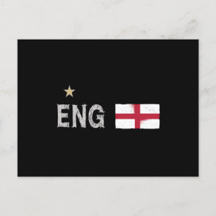 England Football Fan Shirt English Flag Briefkaart