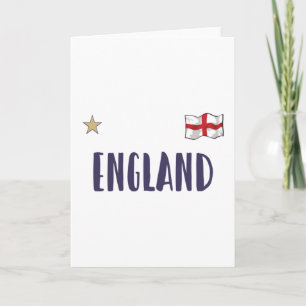 England Football Fan Shirt English Flag Kaart