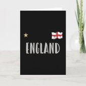 England Football Fan Shirt English Flag Kaart (Voorkant)
