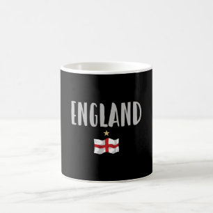England Football Fan Shirt English Flag Koffiemok